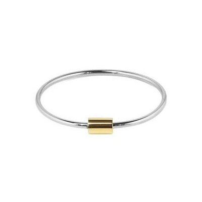 Bracelet jonc Zag Mina en acier