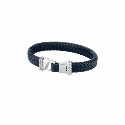 Bracelet Zeades Tangon Corde en argent et cuir