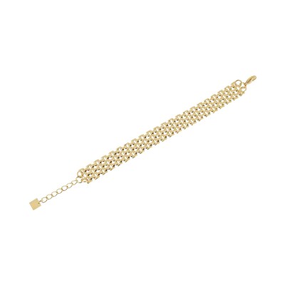 Bracelet Zag Nate en acier doré