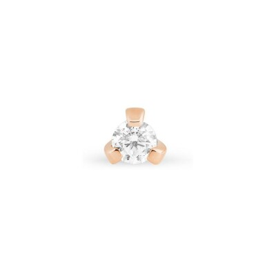 GINETTE NY BE MINE Mini Maria single earring, rose gold and diamond