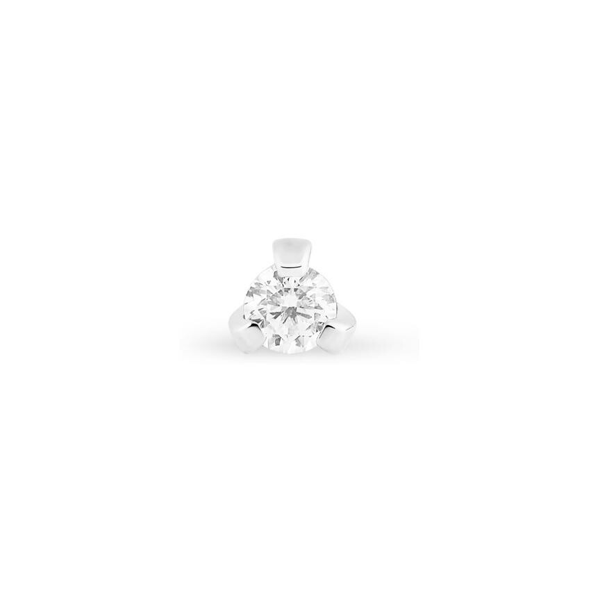 GINETTE NY BE MINE Mini Maria single earring, white gold and diamond