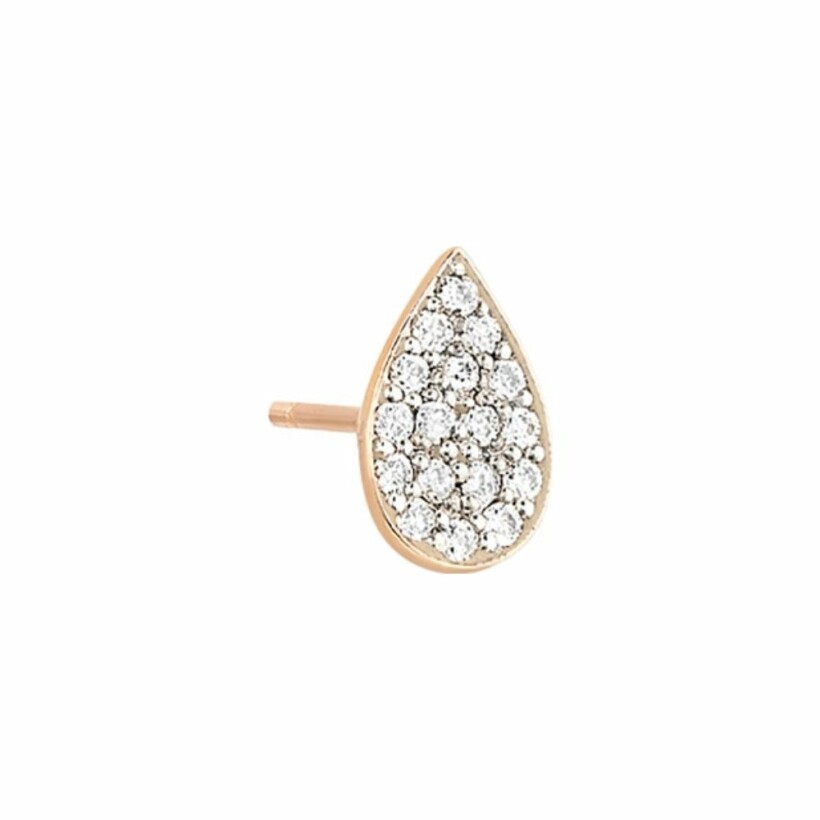 GINETTE NY BLISS single earring, rose gold and diamonds