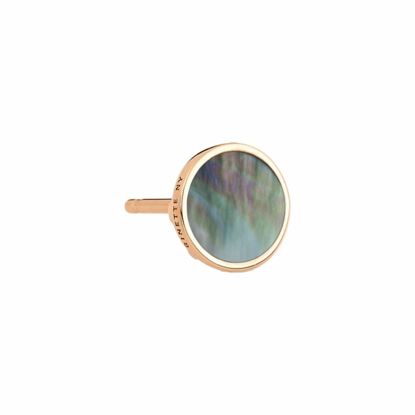 GINETTE NY EVER single earring, rose gold and mother-of-pearl