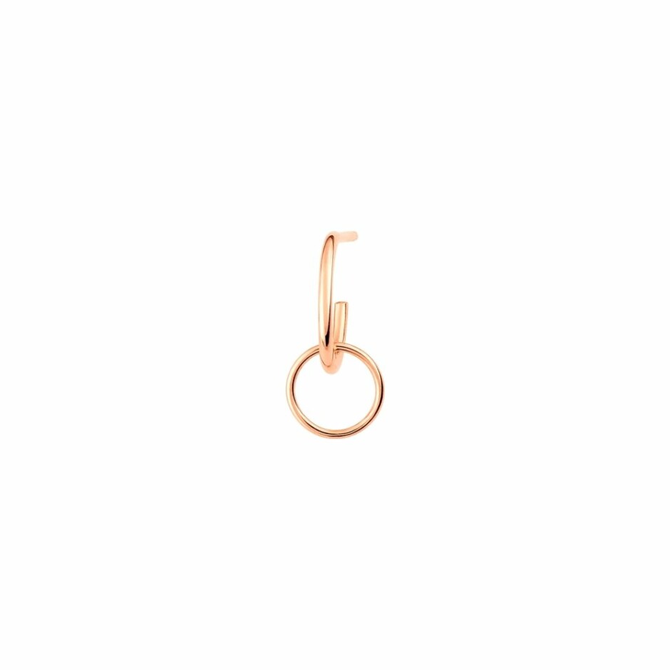 Mono boucle d'oreille Ginette NY TINY-CIRCLE en or rose