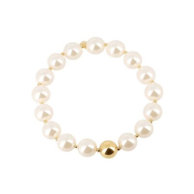 Bracelet Zag Madura en acier doré