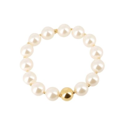 Bracelet Zag Leonora en acier doré