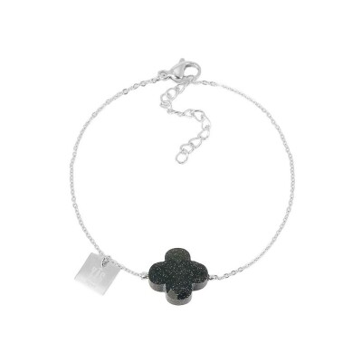 Bracelet Zag Vega en acier, Bleu