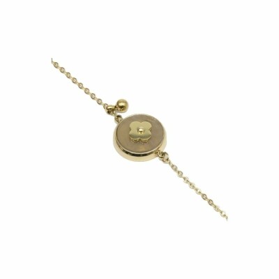 Bracelet Zag en acier doré