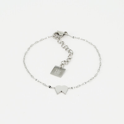 Bracelet ZAG en acier doré