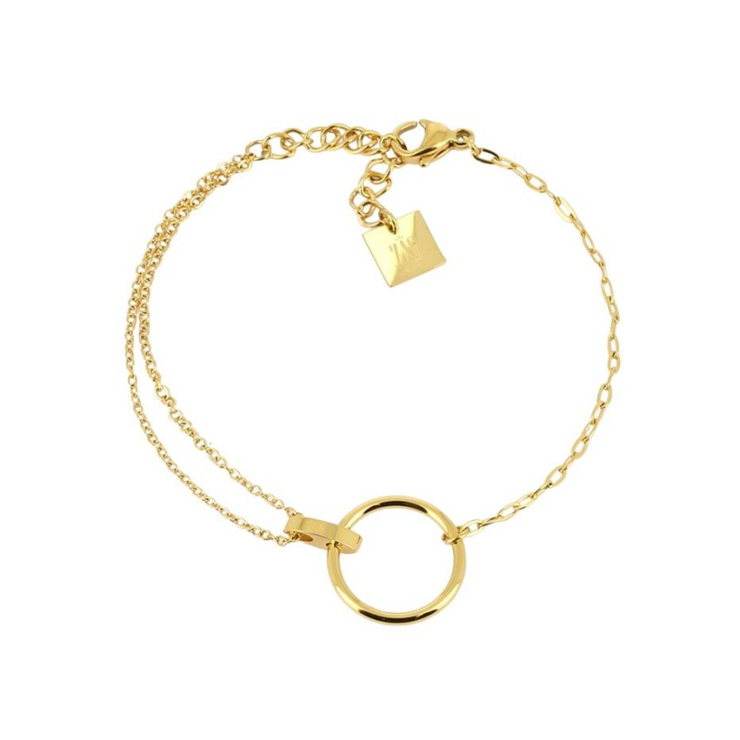 Bracelet ZAG Mini-Piplette en acier doré