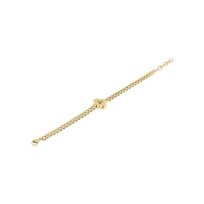 Bracelet Zag Sacré en acier doré