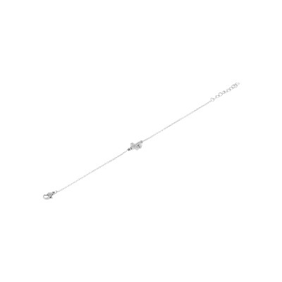 Bracelet Zag Asmar en acier et oxyde de zirconium