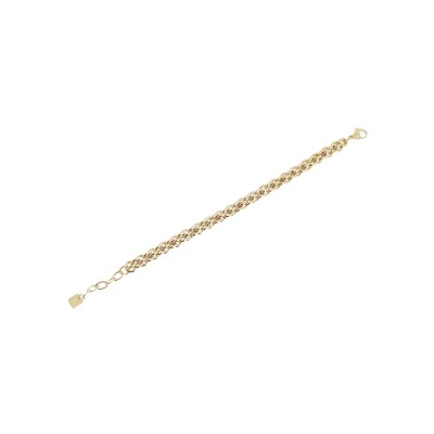 Bracelet Zag en acier doré