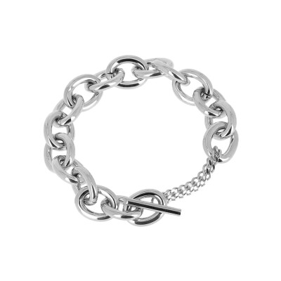Bracelet Zag Ecume en acier