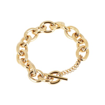 Bracelet Zag Ecume en acier doré
