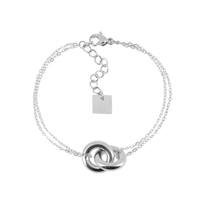 Bracelet Zag Menti en acier
