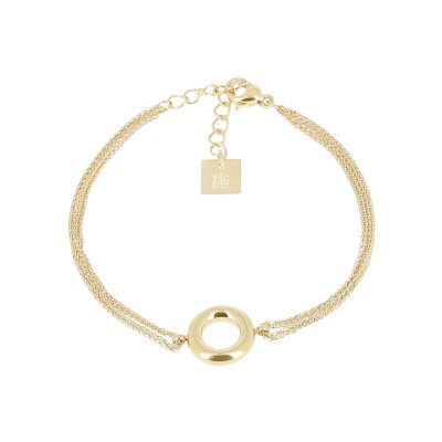 Bracelet Zag Orig en acier doré
