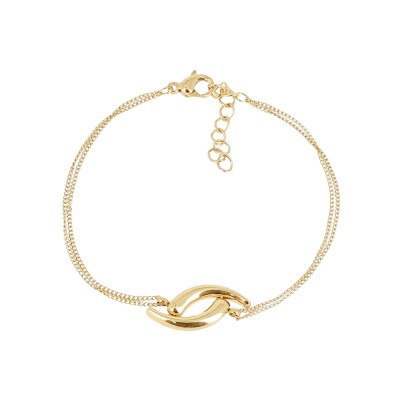 Bracelet Zag Charis en acier doré