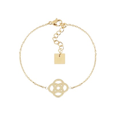 Bracelet Zag Infini en acier doré