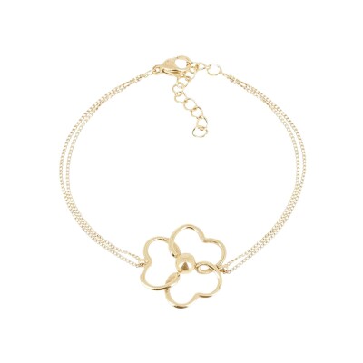 Bracelet Zag Albino en acier doré