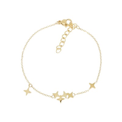 Bracelet Zag Massimo en acier doré