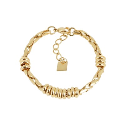 Bracelet Zag Blake en acier doré