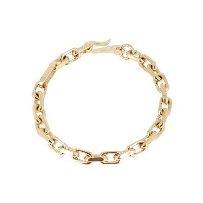 Bracelet Zag Mallory en acier doré