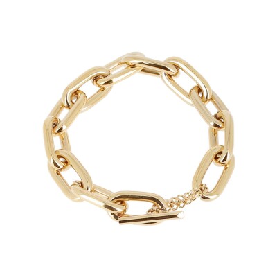 Bracelet Zag Lindsay en acier doré