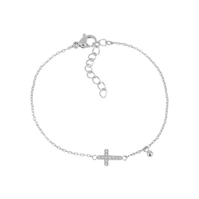 Bracelet Zag Alvida en acier et oxyde de zirconium