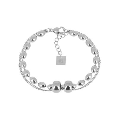 Bracelet Zag Rumi  en acier