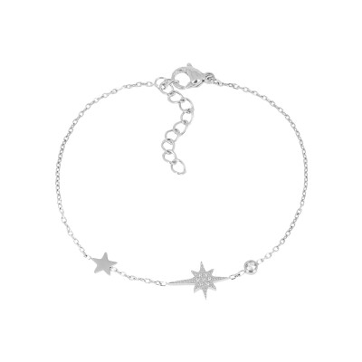 Bracelet Zag Dresden en acier et oxyde de zirconium