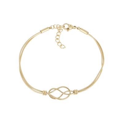 Bracelet Zag Niamh en acier doré