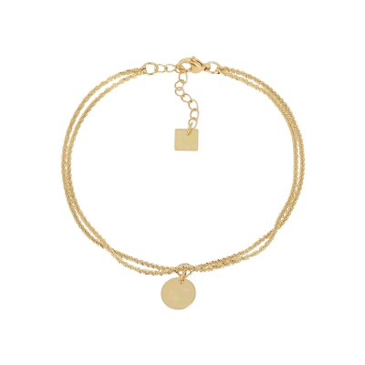 Bracelet Zag Calca en acier doré