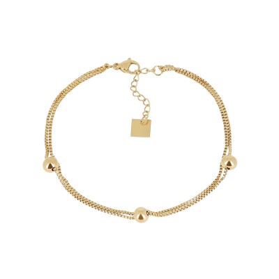 Bracelet Zag Barletta en acier doré