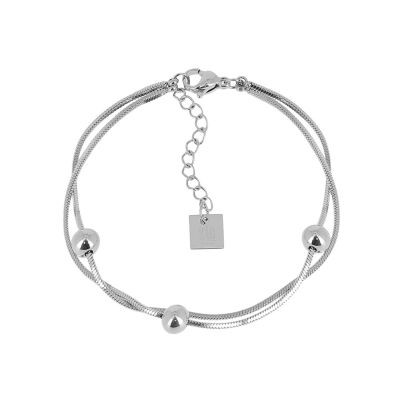 Bracelet Zag Larino  en acier