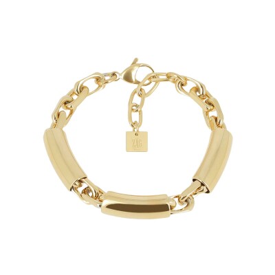 Bracelet Zag Vignale en acier doré