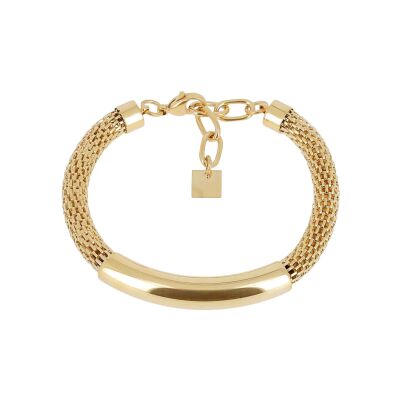 Bracelet Zag Narni en acier doré