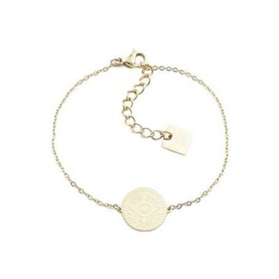 Bracelet Zag Osiris en acier doré