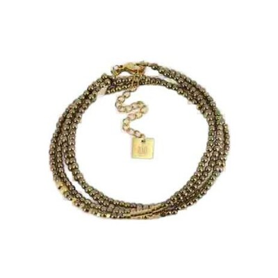 Bracelet Zag Zoly en acier doré