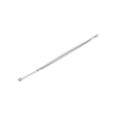Bracelet Zag Pluriel en acier