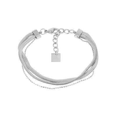 Bracelet Zag Tressé en acier