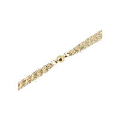 Bracelet Zag Enchanté en acier doré