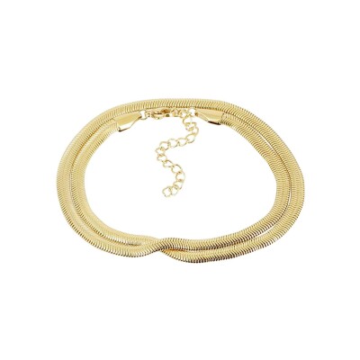 Bracelet Zag Anubis en acier doré