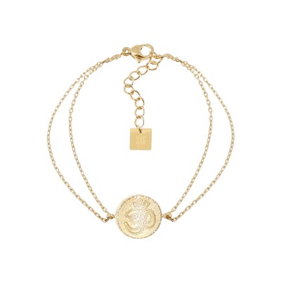 Bracelet Zag Biagio en acier doré