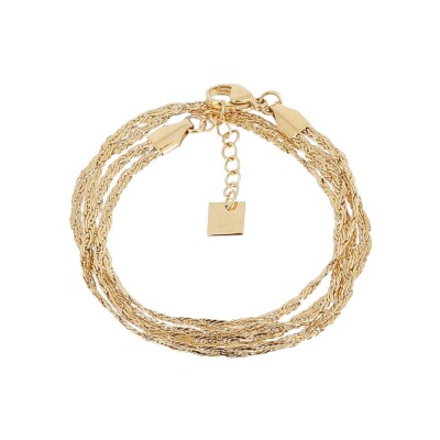 Bracelet Zag Giuseppa en acier doré