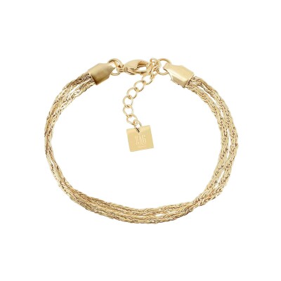 Bracelet Zag Ottavia en acier doré