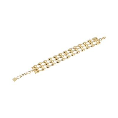 Bracelet Zag Nyra en acier doré