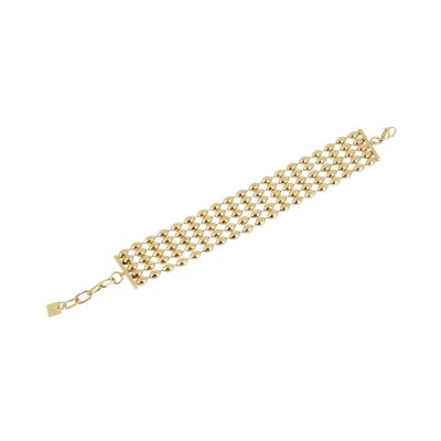 Bracelet Zag Caddy en acier doré