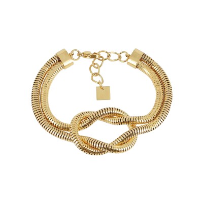 Bracelet Zag Riven en acier doré