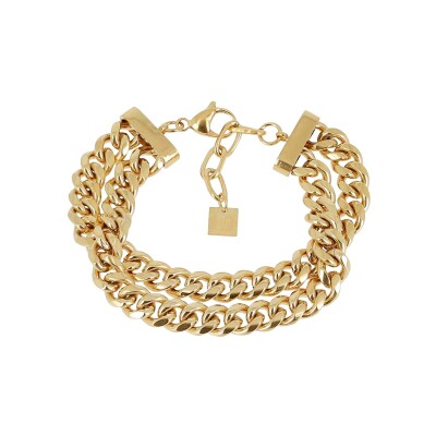 Bracelet Zag Teko en acier doré